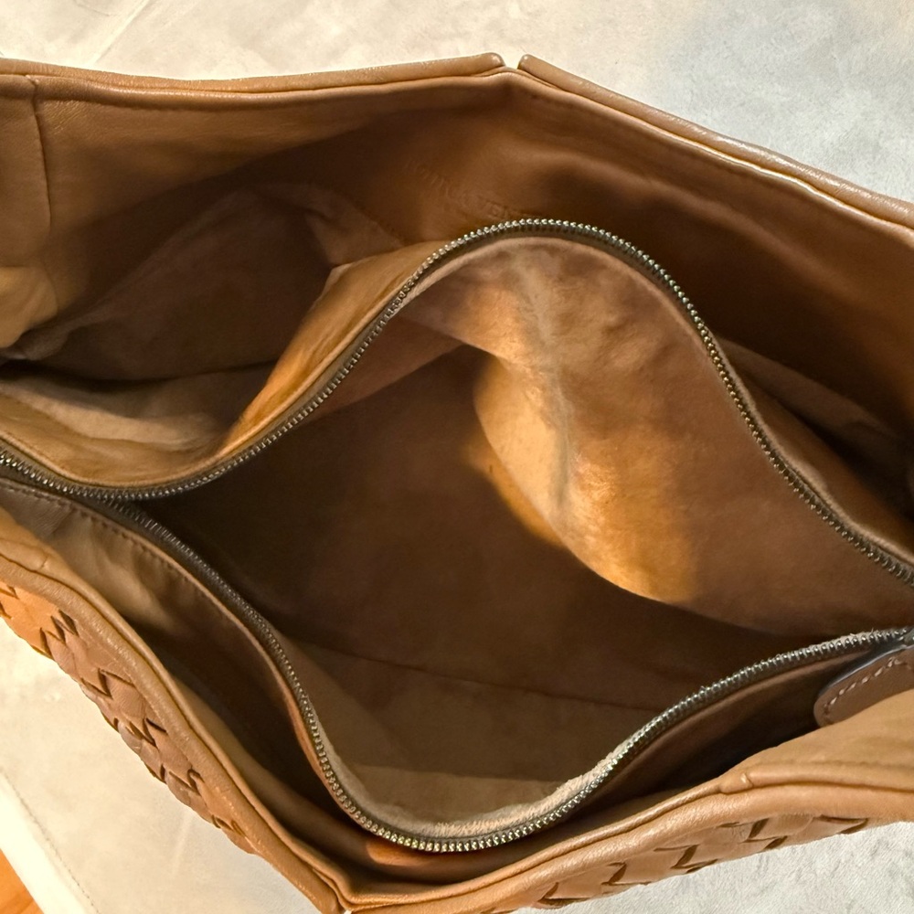 Bottega Venetta Intrecciato Shoulder Hobo Bag Brown - Picture 3 of 9